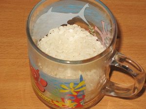 пол стакана риса для суши